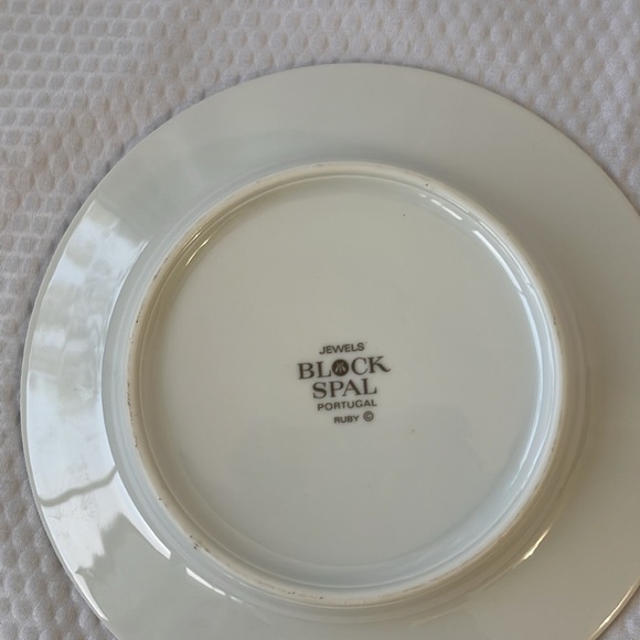 Block Spal  Portugal Ruby 6.25” Bread/cocktail plates. Set of 5. - Picture 5 of 5